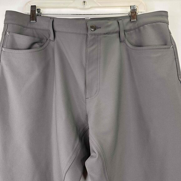 FootJoy Men's Gray 5-Pocket Athletic Straight Fit Golf Pants Size 38 x 32 - Picture 2 of 8